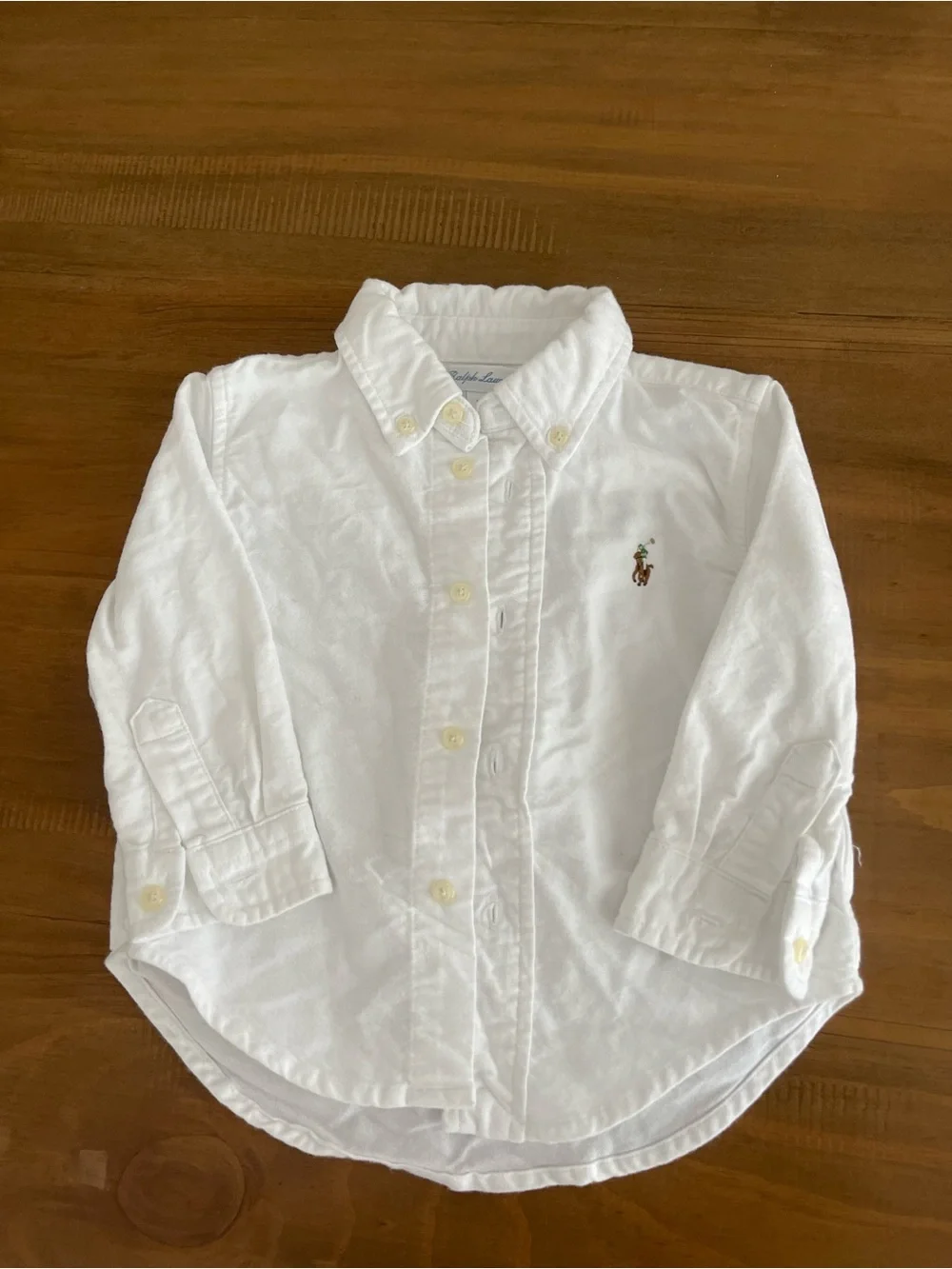 Baby boys Ralph Lauren white Oxford Shirt size 12m